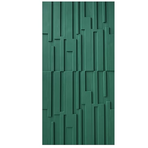1 3 5 8 10 15 20 Stück 3D-Wandpaneele, 1,2 Cm Dicke PU-Wandverkleidung, Moderne Design-Wandverkleidung Für Cafés/Hotels/Büros/Messestände/Restaurants, 120x60 Cm(Green,15 pieces) von Generisch