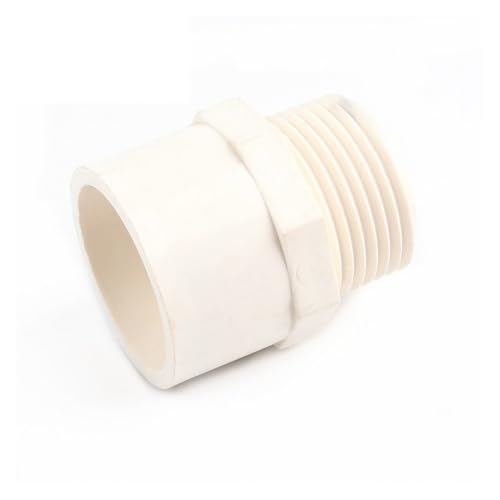 1~5 STÜCKE 20-110mm Auf 1/2 "-4" Außengewinde Rohr Gleich Gerade Stecker Aquarium Garten Bewässerung Adapter Fisch Zubehör(White,4 INCH - 110MM_5 PIECES) von Generisch