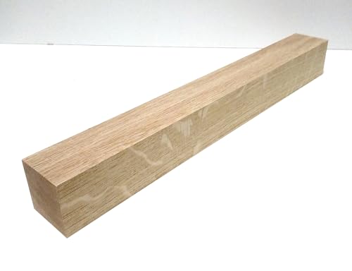 1 Kantholz Drechselholz Eiche massiv. Holzriegel 6x6cm stark. Hobelware. 10-150cm lang. Sonderlängen (90cm lang) von Generisch