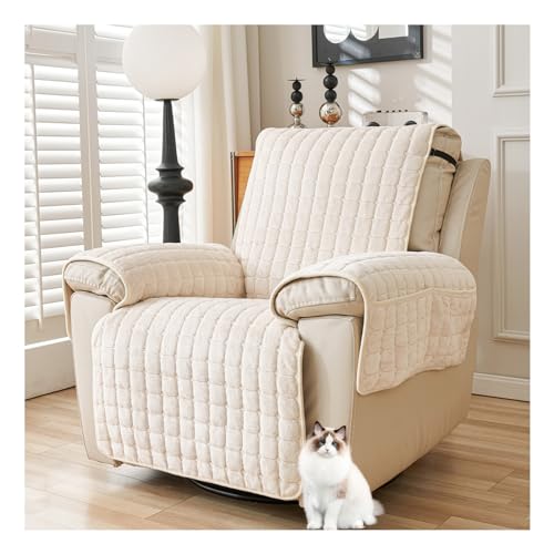 1-Sitzer Sesselbezug Flanell rutschfest Anti-Flecken & Kratzschutz Wende-Sofahusse mit Armlehnen zum Entspannen - Grau 1-Sitzer Sesselbezug Flanell rutschfest Anti-Flecken & Kratzschutz Wende-Sofahusse mit Armlehnen zum Entspannen - Grau von Generisch