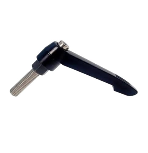 1 Stück 304 M4 M5 M6 M8 Edelstahlgewinde Klemmhebel L-Form Verstellbarer Griff Verriegelung Außengewinde Knopfschraube(Black,M8X12) von Generisch
