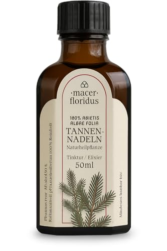 1 Stück Tannennadeln (Abietis Albae Folia), Tinktur, Macer Floridus, Kräuterbuch, Klostermedizin, Tropfen, Elixier, Naturheilpflanze, Mittelalter, von Generisch