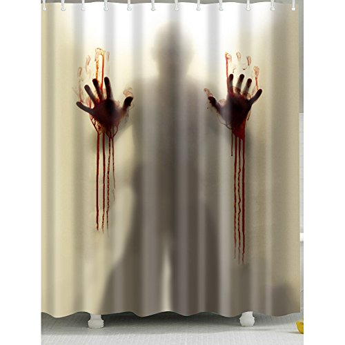 1 x Duschvorhang mit blutigen Händen für Zuhause und Badezimmer 1 x Duschvorhang mit blutigen Händen für Zuhause und Badezimmer von Generisch