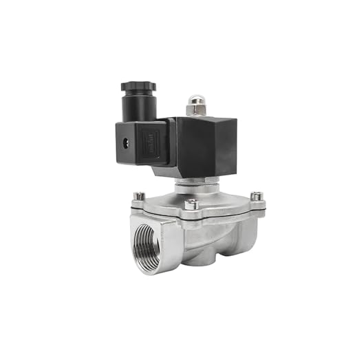 1 "zoll Edelstahl Wasserdichte Magnetventil Normalerweise Geschlossen Magnetventil 24V 12V 220V 110V(BSP_230VAC_VITON-SEAL) von Generisch
