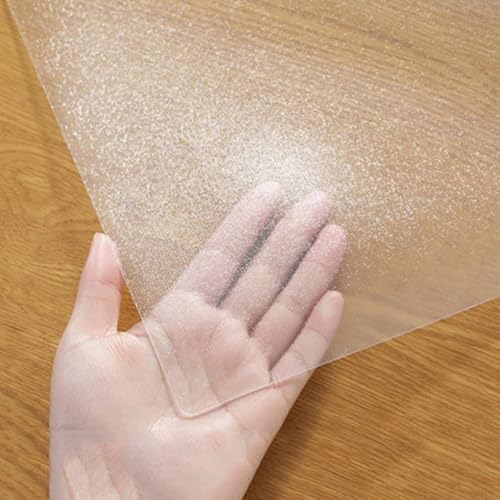 1.5mm PVC Tischdecke Tischplattenschutz Wasserdichtes Klares Kunststoff-Tischtuch für Schreibtisch, Büro, Zuhause(B,90 * 140cm) von Generisch