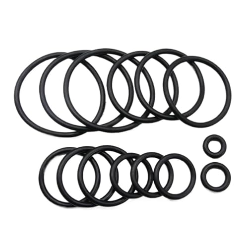 10/50 Stück O-Ring-Dichtung Dicke CS 4 mm OD 16~150 mm Nitrilkautschuk Runde O-Typ Ölbeständige Dichtscheibe Schwarz(10Pcs,OD 57MM ID 49MM_CS 4.0MM) von Generisch