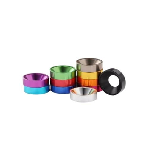 10-50 teile/los Aluminium Senkscheibe M2 M2.5 M3 M4 M5 M6 M8 Bunte Eloxiert Senkkopf Scheiben Dichtung(M4 10pcs,Deep blue) von Generisch