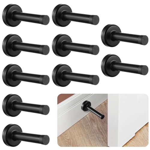 10 Edelstahl Türstopper mit Gummispitzenpuffer Wandschutz mit Schrauben zur Schalldämpfung ideal für Zuhause oder Büro 10 Edelstahl Türstopper mit Gummispitzenpuffer Wandschutz mit Schrauben zur Schalldämpfung ideal für Zuhause oder Büro von Generisch
