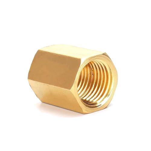 10 Stücke 1/8 "1/4" 3/8 "1/2" 3/4 "Innengewinde Messing Rohr Armaturen Hex Mutter Stange stecker Kupplung(02-02,200 pcs) von Generisch