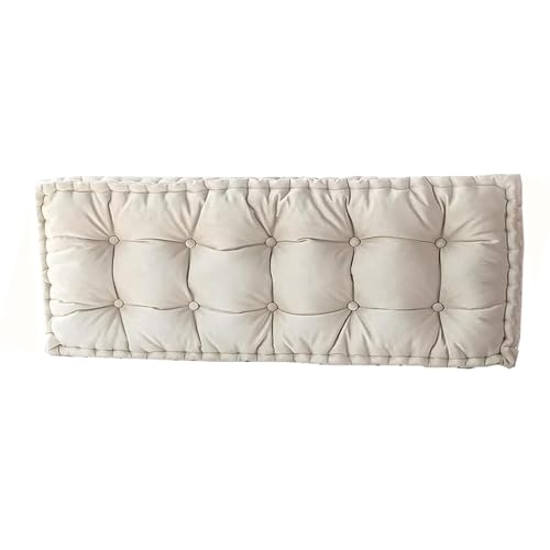 10 cm dickes Bankkissen für den Innenbereich, getufteter Sitzersatz für Gartenmöbel, beige Fensterbank und Sofakissen, 120 x 50 cm, perfekt für den Garten 10 cm dickes Bankkissen für den Innenbereich, getufteter Sitzersatz für Gartenmöbel, beige Fensterbank und Sofakissen, 120 x 50 cm, perfekt für den Garten von Generisch