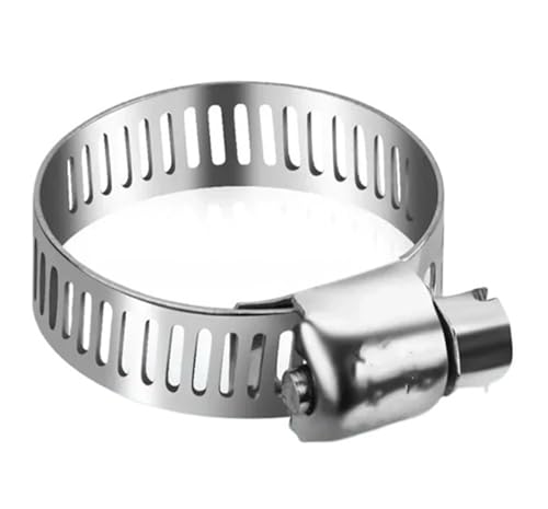 10 stücke/20 stücke 6-44mm Verstellbare Edelstahl Schraube Band Schlauch Klemmen Auto Rohr Klemme Wurm Getriebe clip(Red,20pcs) von Generisch