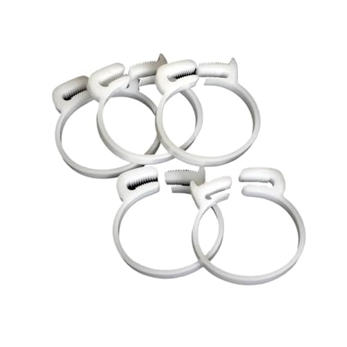 10 stücke Schlauch Klemmen 3,8~59mm Kunststoff Linie Wasser Rohr Starke Clip Frühling Krämpfe Kraftstoff Luft Rohr Fitting Feste werkzeug(10.4-11.5mm(White)) von Generisch