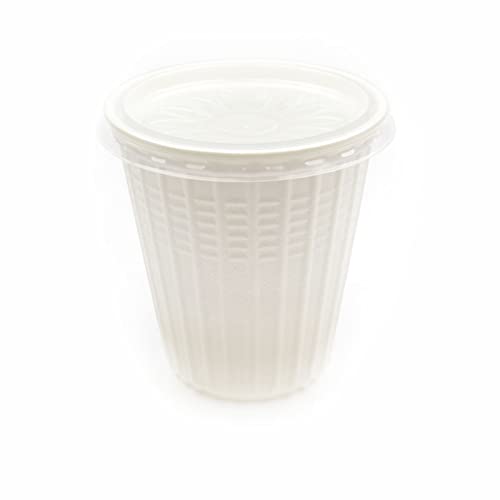 100-600 Stück Thermo Suppenbecher mit Deckel, 750 ml weiß Suppenschalen Soup To Go Container aus Thermo PP Geschirr Suppenteller Schälchen Servierschale (750 ml (100 Stück)) von Generisch