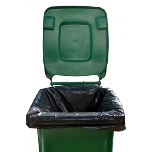 100 Stück / 240 Liter/reißfeste Container Müllsäcke | Abfallsäcke extra | 10 x 10 Rollen | 240 Liter 100 x 125 cm | recycling, stabil und reißfest von Generisch