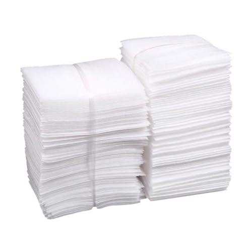 100 Stück 25 x 30 cm Kissenbeutel zum sicheren Verpacken von Tassen Geschirr Glaswaren Möbeln Verpackungsmaterial für Umzugslagerung Wäscheschrank Organisation (White One Size) von Generisch