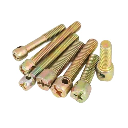 100 Stück Lochkopf Stahl Augenschraube Bleiplombe Auto Amperemeter Kreuzhaufen Stahldraht Stromzähler M3 M4 M5 M6(12mm,M6 100pcs) von Generisch