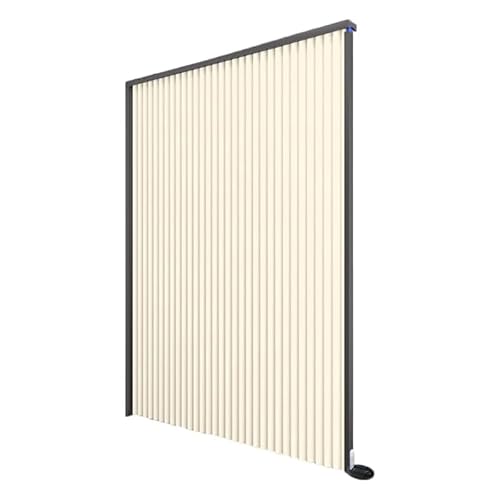 100 x 170 cm wasserdichter faltbarer Duschvorhang, verstellbar, 90 ° Trennwand für Badewannen und Ankleidebereiche, unsichtbares Design (GelbA) von Generisch