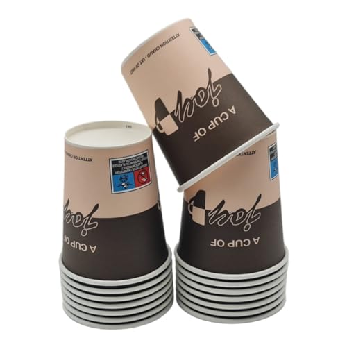 1000 stück Kaffeebecher Coffee to go Pappbecher 200 ml beschichtet , Becher für Kaffee/Tee, pappbecher – Kaffee-Hartpapier Einweg Papp becher Coffeebecher 0,2l, Coffee to go – Paper-Cups von Generisch