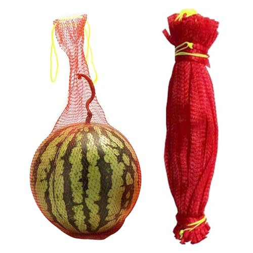 100Stück Wassermelonen-netze, Melonen-Hängematte Für Spalier, Robustes Wassermelonennetz Für Garten, Wiederverwendbare Wassermelonennetze,Strapazierfähig Obsthängematte Mit Kordelzug Zum Anbau Melonen von Generisch