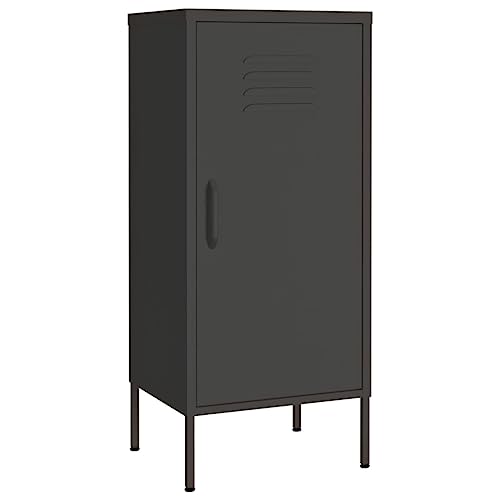 102 cm hoher vertikaler Metallschrank mit Tür 2 verstellbare Einlegeböden Küchenaufbewahrung für Wohnzimmer Schlafzimmer Büro - Anthrazit Aktenaufbewahrungslösungen 102 cm hoher vertikaler Metallschrank mit Tür 2 verstellbare Einlegeböden Küchenaufbewahrung für Wohnzimmer Schlafzimmer Büro - Anthrazit Aktenaufbewahrungslösungen von Generisch