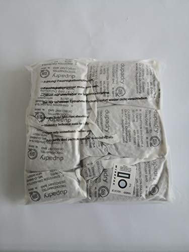 Generisch 10er-Pack Entfeuchter 280g Trockenmittel Granulatbeutel mit Feuchtigkeitsanzeiger DIN 55473A von Generisch