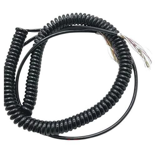 12 15 16 17 18 19 21 26 Kerne Federspiralkabel Spiralkabel for CNC-Handencoder Manueller Impulsgenerator MPG(19cores stretch 3-4m) von Generisch