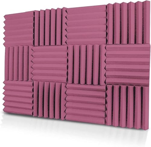 12 Peças De Espuma Acústica Pels Wedges Espuma à Prova De Fogo à Prova De Som Espuma De Caeling De Ruído Para Estúdios De Gravação Escritórios Casa, Purple von Generisch