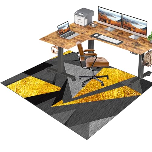 120x150cm Bodenschutzmatte Anti-Rutsch Bürostuhl Matte Gaming Stuhl Teppich für Hartböden Schreibtischstuhl Matte für Fliesen und Parkett Langlebiger Möbelschutz 120x150cm Bodenschutzmatte Anti-Rutsch Bürostuhl Matte Gaming Stuhl Teppich für Hartböden Schreibtischstuhl Matte für Fliesen und Parkett Langlebiger Möbelschutz von Generisch