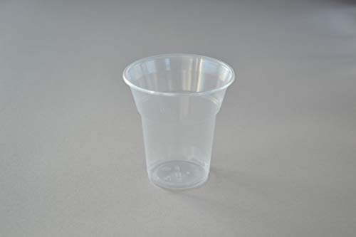 1280 Stück Bierbecher, 0,3 l transparent Partybecher Einwegbecher Biergläser Plastikbecher Ausschankbecher Kunststoffbecher Trinkbecher von Generisch