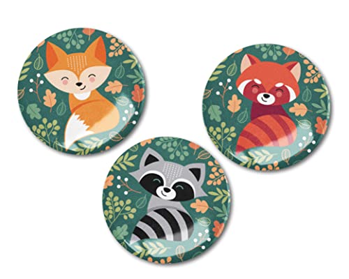 12er Set Magnete mit rotem Panda, Waschbär und Fuchs 12er Set Magnete mit rotem Panda, Waschbär und Fuchs von Generisch