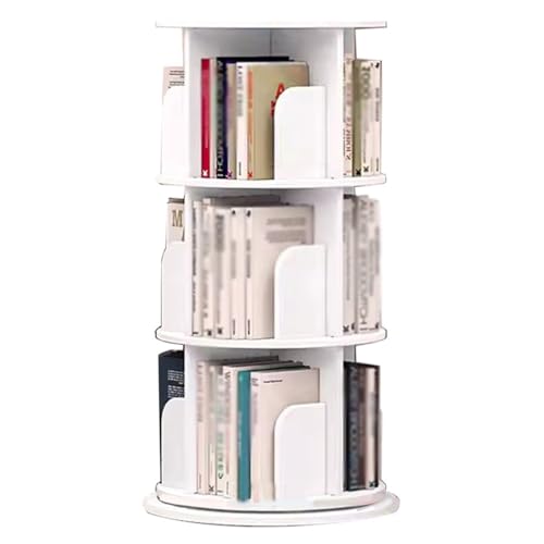 2/3/4/5/6-stöckiges drehbares Bücherregal Rund Drehbar Bücherregal 360 Grad Bücherregal Weiß 360° Drehbar Bodenstehend Eckregal Wohnzimmer 2/3/4/5/6-stöckiges drehbares Bücherregal Rund Drehbar Bücherregal 360 Grad Bücherregal Weiß 360° Drehbar Bodenstehend Eckregal Wohnzimmer von Generisch
