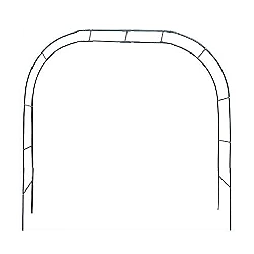 2,5 m Gartenbogen, schwarzes Eisen, Klettergerüst, Pflanzenständer, Hochzeitsbogen, Blumenregal für Hinterhof, Rasen, Terrasse, Innenhof, Outdoor-Dekoration, Rankgitter für Reben von Generisch