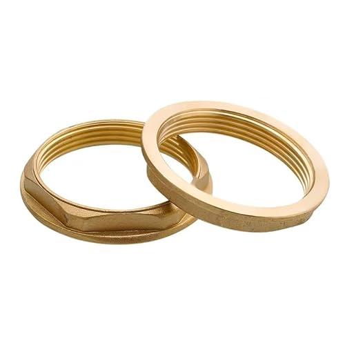 2 Stück Flansch Sechskant Sicherungsmuttern, G2" Flansch Innengewinde Messing Sechskantmutter, Wasserhahn Sanitär Fitting Mutter, für Badezimmer Waschbecken Sanitär Armaturen Zubehör 2 Stück Flansch Sechskant Sicherungsmuttern, G2" Flansch Innengewinde Messing Sechskantmutter, Wasserhahn Sanitär Fitting Mutter, für Badezimmer Waschbecken Sanitär Armaturen Zubehör von Generisch