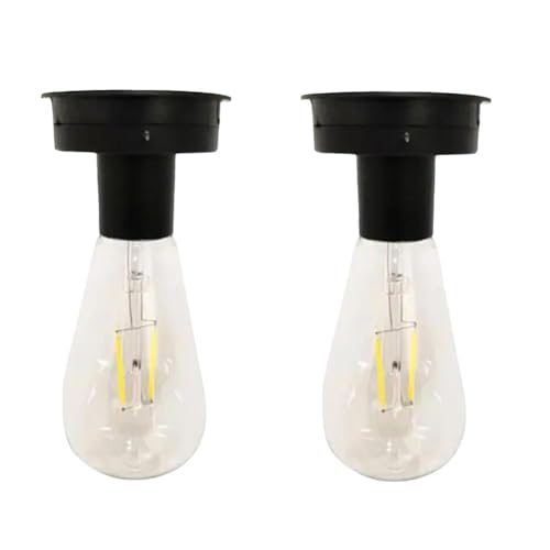 2 x Gartenleuchten, Solarmodul, Ersatz mit Modul, LED-Lampe von Generisch