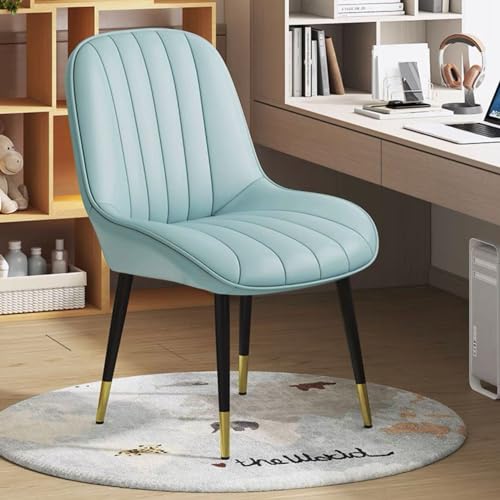 2 Stück Leder Drehstuhl Esszimmerstuhl Set Hohe Rückenlehne Bürostuhl ohne Rollen Metallbeine Freizeitstühle für Esszimmer Wohnzimmer Cafe Moderner Komfort von Generisch
