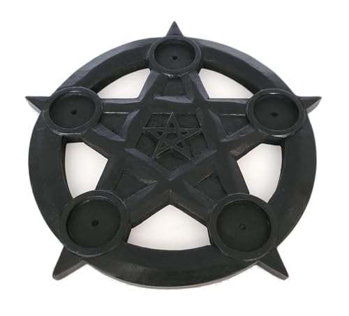 2 Stück Pentagramm Gothic Ritual Kerzenhalter für Teelichter Teelichthalter 2 Stück Pentagramm Gothic Ritual Kerzenhalter für Teelichter Teelichthalter von Generisch