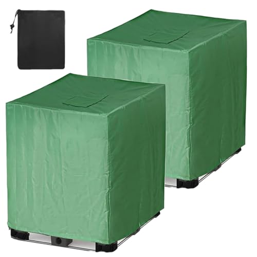 2-Teiliges Set Wasserdicht Ibc Tank Aabdeckung,Abdeckung für IBC Behälter 300L 600L 800L 1000L, IBC Container Zubehör Schutzhülle,Abdeckplane für Regentonne Con(Size:800L : 120*80*116CM,Color:grün) 2-Teiliges Set Wasserdicht Ibc Tank Aabdeckung,Abdeckung für IBC Behälter 300L 600L 800L 1000L, IBC Container Zubehör Schutzhülle,Abdeckplane für Regentonne Con(Size:800L : 120*80*116CM,Color:grün) von Generisch