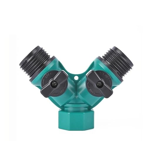 2-Wege-Gartenschlauch-Verteiler-Schlauchanschluss mit Wasserhahn-Bewässerungsabschaltung for die Landschaftsgestaltung, Blumenbepflanzung und Bewässerung 2-Wege-Gartenschlauch-Verteiler-Schlauchanschluss mit Wasserhahn-Bewässerungsabschaltung for die Landschaftsgestaltung, Blumenbepflanzung und Bewässerung von Generisch
