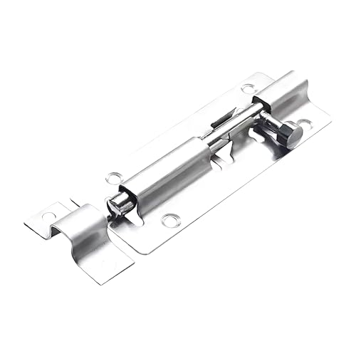 2 door lock bolts 3 inches (75 mm), sliding bolt lock with screws, suitable for multiple scenes to protect your safety von Generisch