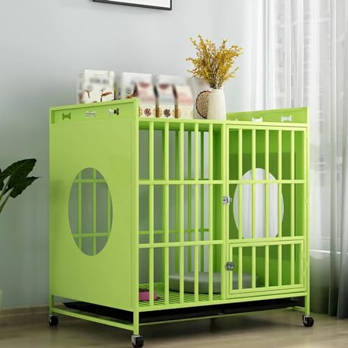2-in-1 Hundekäfig-Möbel auf Rädern - Kaufeste dekorative Haustierhütte & Beistelltisch für den Innenbereich 2-in-1 Hundekäfig-Möbel auf Rädern - Kaufeste dekorative Haustierhütte & Beistelltisch für den Innenbereich von Generisch