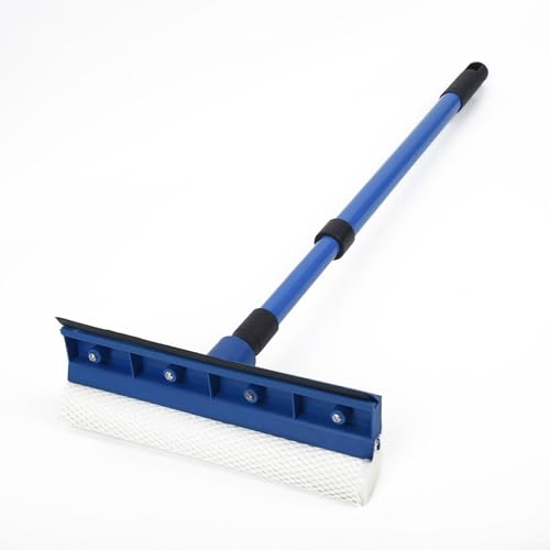 2-in-1 Teleskop-Fenster-Glasabzieher mit langem Griff, Verlängerungsstange, Mikrofaser-Schwammbürste für Innen- und Außenbereich, Fensterreinigung, Badezimmerspiegel, Waschen, 75 cm 2-in-1 Teleskop-Fenster-Glasabzieher mit langem Griff, Verlängerungsstange, Mikrofaser-Schwammbürste für Innen- und Außenbereich, Fensterreinigung, Badezimmerspiegel, Waschen, 75 cm von Generisch