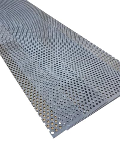 2 m Lochblech Alu 0,8 mm stark Blechstreifen gerollt (8 cm) von Generisch