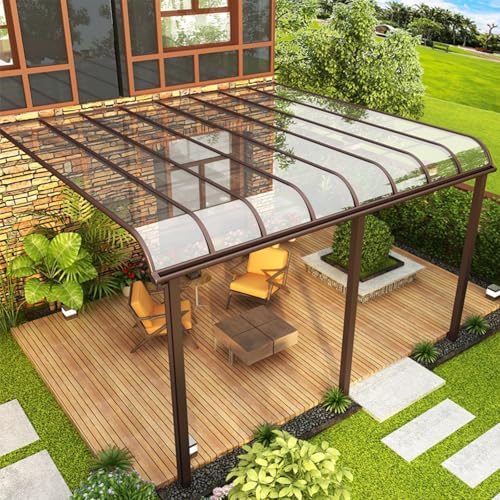 2 mm Polycarbonat-Dachplatte, transparente Kunststoffplatte, wetterfeste und transparente Gewächshaus-Dachbahnen, Schutz vor Regen und Außenbereich von Generisch