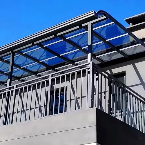 2 mm Polycarbonat-Dachplatte, transparente Kunststoffplatte, wetterfeste und transparente Gewächshaus-Dachbahnen, Schutz vor Regen und Außenbereich von Generisch