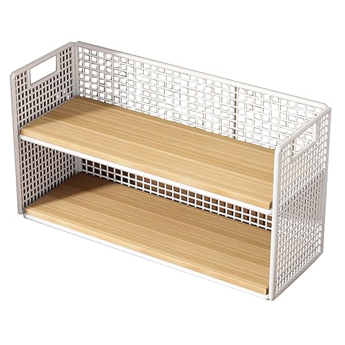 2-stöckiges Regal unter der Spüle – Küchen- und Büroregal, kompakter Schreibtisch für Schreibtisch und Bücherregal, natürliches Holz-Finish, 30 cm 2-stöckiges Regal unter der Spüle – Küchen- und Büroregal, kompakter Schreibtisch für Schreibtisch und Bücherregal, natürliches Holz-Finish, 30 cm von Generisch