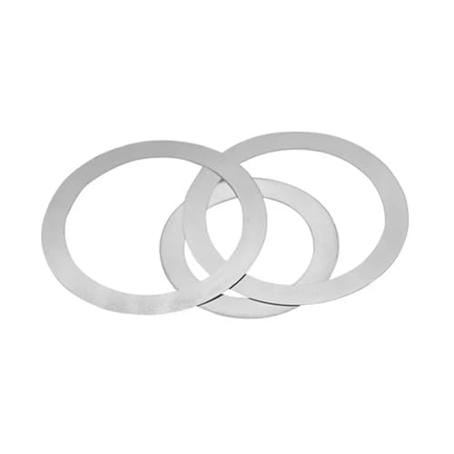 2 stücke M40 Edelstahl Unterlegscheiben Wohnungen Dichtung Pad Dicke 0,3mm-1mm 40mm-57mm Außendurchmesser(M40x40mmx0.3mm) von Generisch