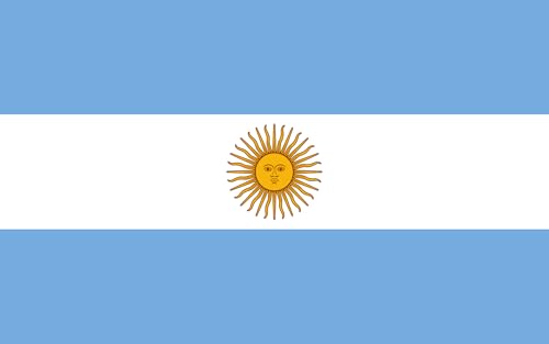 2 x Aufkleber Flagge Argentinien 8 x 5 cm Sticker Flagge Fahne von Generisch