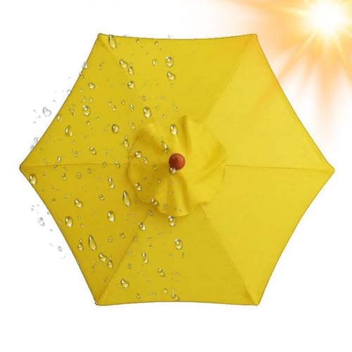 2.0 m 3.0 m 4.0 m Sonnenschirm Ersatzbezug 6/8 Streben, Große Ersatz-Terrassenschirme Überdachung, Ersatzdach Baldachin für Pool Garten Markt, nur Abdeckung Oberseite, Wasserdicht(Gelb,6 Rippen 250cm) 2.0 m 3.0 m 4.0 m Sonnenschirm Ersatzbezug 6/8 Streben, Große Ersatz-Terrassenschirme Überdachung, Ersatzdach Baldachin für Pool Garten Markt, nur Abdeckung Oberseite, Wasserdicht(Gelb,6 Rippen 250cm) von Generisch