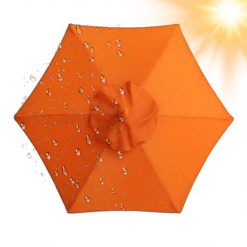 2.0 m 3.0 m 4.0 m Sonnenschirm Ersatzbezug 6/8 Streben, Große Ersatz-Terrassenschirme Überdachung, Ersatzdach Baldachin für Pool Garten Markt, nur Abdeckung Oberseite, Wasserdicht(Orange,6 Rippen 250c 2.0 m 3.0 m 4.0 m Sonnenschirm Ersatzbezug 6/8 Streben, Große Ersatz-Terrassenschirme Überdachung, Ersatzdach Baldachin für Pool Garten Markt, nur Abdeckung Oberseite, Wasserdicht(Orange,6 Rippen 250c von Generisch