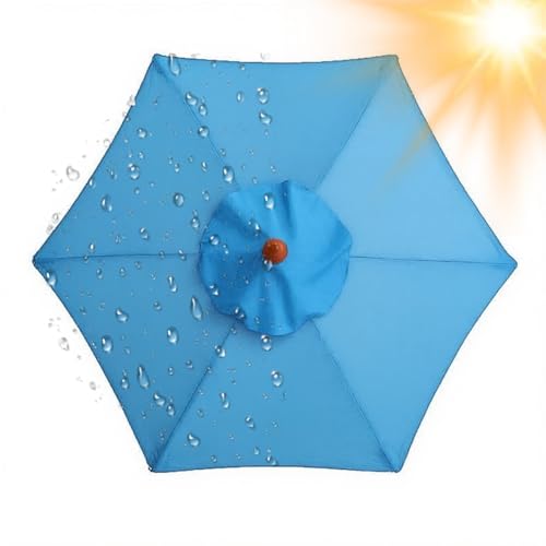2.0 m 3.0 m 4.0 m Sonnenschirm Ersatzbezug 6/8 Streben, Große Ersatz-Terrassenschirme Überdachung, Ersatzdach Baldachin für Pool Garten Markt, nur Abdeckung Oberseite, Wasserdicht(Seeblau,6 Rippen 250 2.0 m 3.0 m 4.0 m Sonnenschirm Ersatzbezug 6/8 Streben, Große Ersatz-Terrassenschirme Überdachung, Ersatzdach Baldachin für Pool Garten Markt, nur Abdeckung Oberseite, Wasserdicht(Seeblau,6 Rippen 250 von Generisch